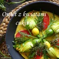 Frittata  z kwiatami cukinii