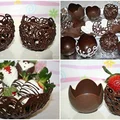 Koszyczki z czekolady