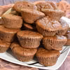 Muffinki czekoladowe z dżemem z porzeczki