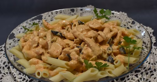Penne z Pesto i kurczakiem