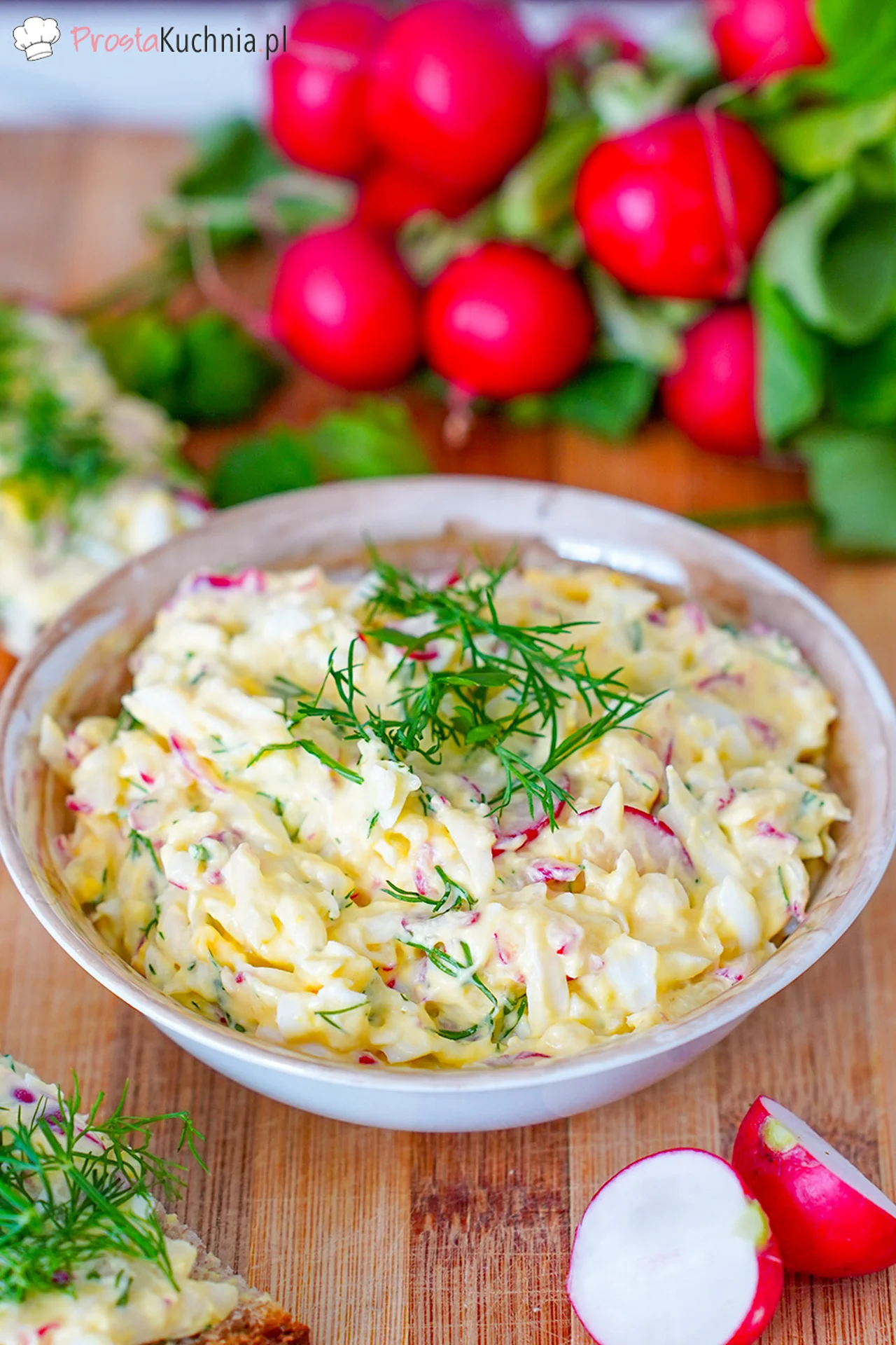 Pasta kanapkowa z rzodkiewką, jajkiem i serem