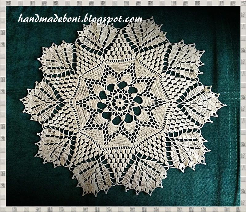 Serweta gronowo-kwiatowa średnicy 50 cm