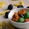Czerwone pesto z suszonych pomidorów i śliwek