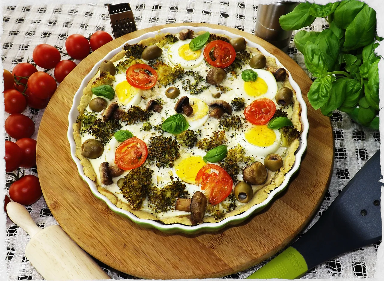 Tarta koperkowa z jajkami i brokułami - rodzinne przygotowanie