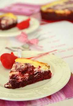 Ciasto red velvet z warstwą serową, idealne by wyrazić miłość :)