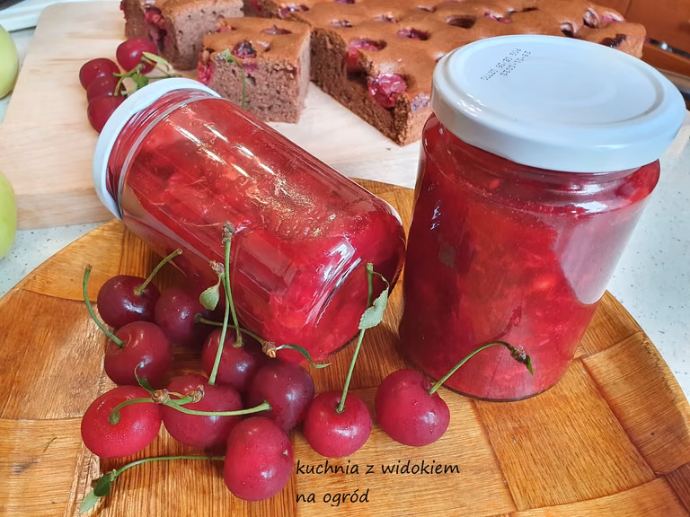 Frużelina wiśniowa na zimę. Domowe przetwory.