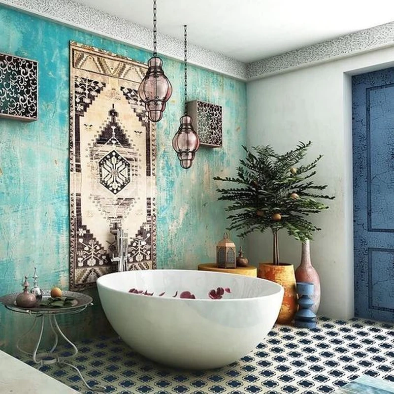 Łazienka w stylu Boho