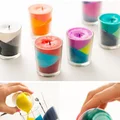 DIY- kolorowe świece