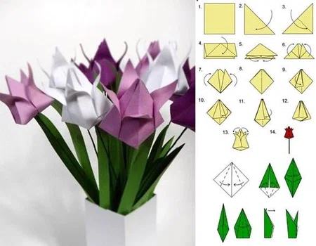 Tulipan - origami