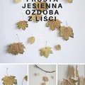 DIY Prosta jesienna dekoracja z liści
