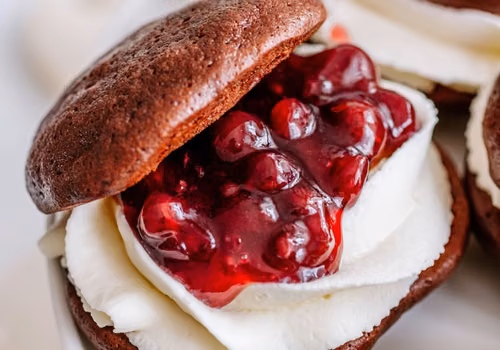 Ciastka brownie z owocami