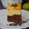 Sernik "Brownie" z brzoskwiniami - delikatny i pyszny