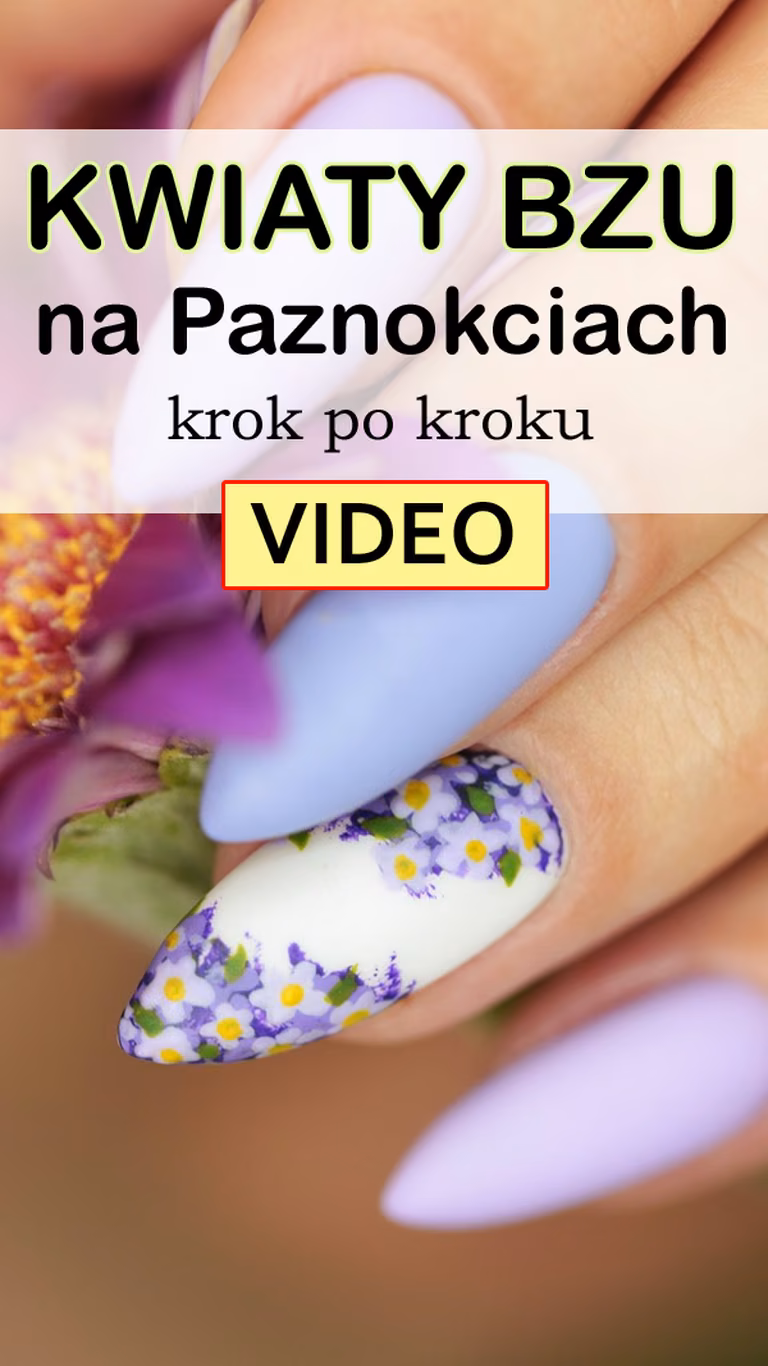 WIOSENNE Kwiaty Bzu na Paznokciach Krok po Kroku [VIDEO]