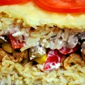 Szybka zapiekanka ryżowa gyros