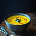 Zupa krem z dyni o smaku serowym (wersja wegańska)