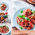 Bruschetta z kurkami i pomidorami