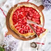 FIT tarta z truskawkami i twarożkiem