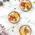 Tartaletki orkiszowe z jajkiem i boczkiem low FODMAP