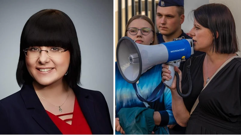Kaja Godek modli się przed siedzibą ministra zdrowia. Ostra reakcja lekarki!